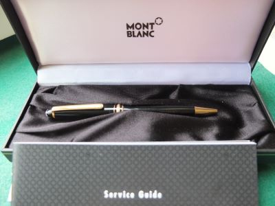 Montblanc Meisterstuck 164 Black & Gold Classique Ballpoint Pen - Preowned